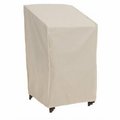 Mr. Bar-B-Q 30 x 27 x 48 in. 0.08-75G PP Elastic Taupe Stacked Chair Cover 100828